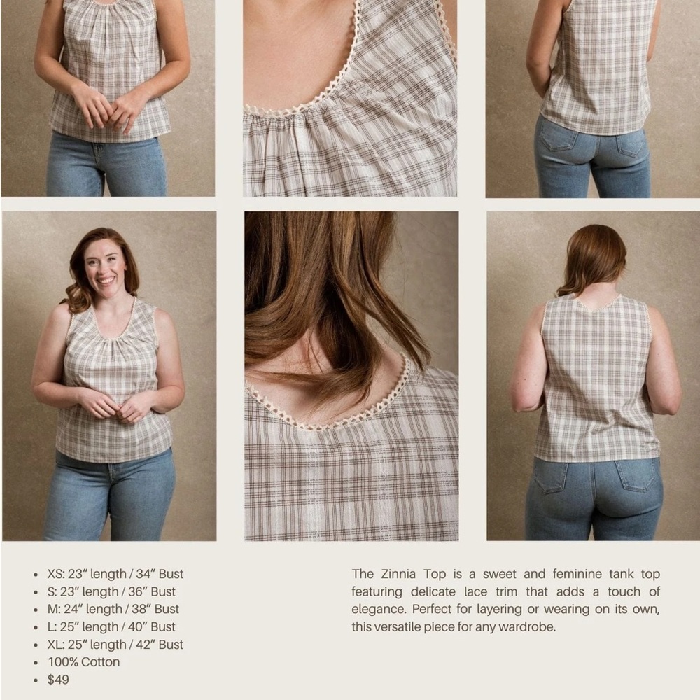 Neuflora zinnia Tank Top size large